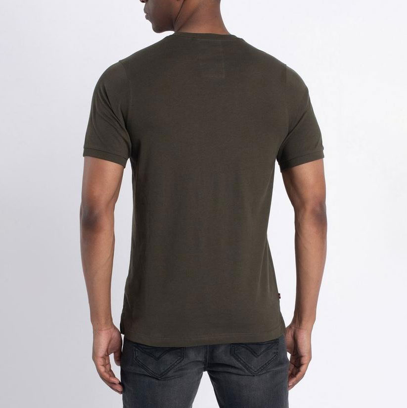 Luke Traffs Regular Fit Short Sleeve T-Shirt - Dark Olive