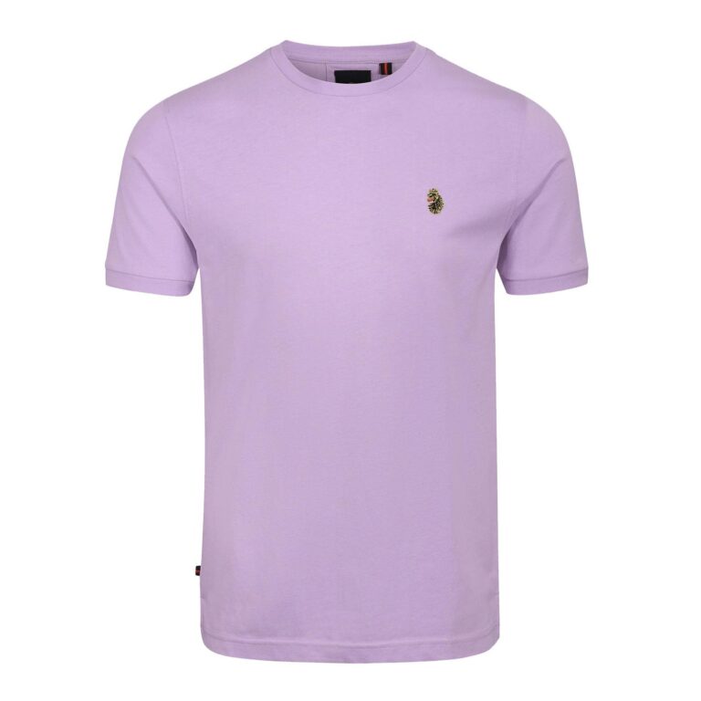 Luke Traffs Regular Fit Short Sleeve T-Shirt - Lavender