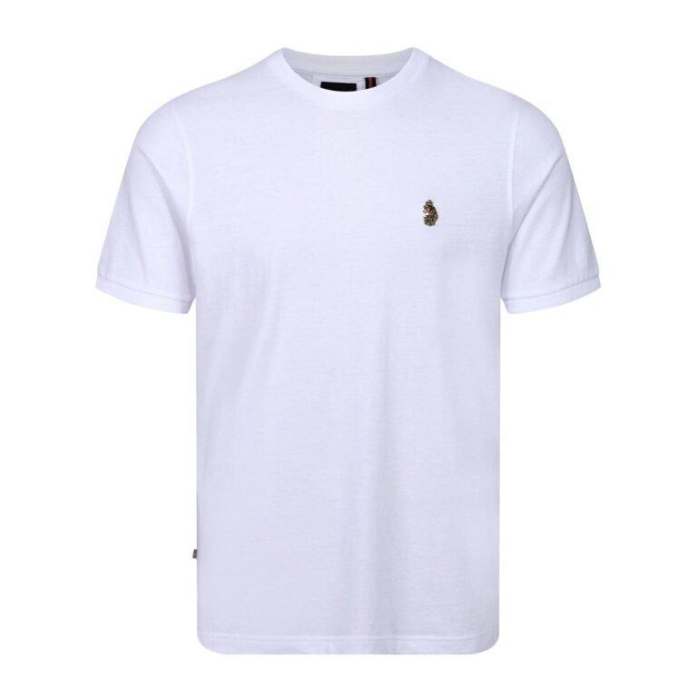 Luke Traffs Regular Fit Short Sleeve T-Shirt - White