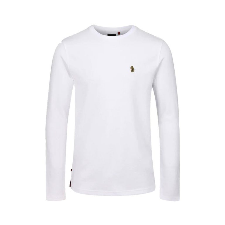Luke Trafftastic Sport Crew Neck Long Sleeve Jersey - White