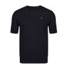Luke Zinc Short Sleeve Knitted T-Shirt - Black