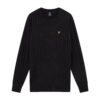 Lyle & Scott Cable Regular Fit Long Sleeve Knit Sweatshirt - Jet Black Marl