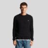 Lyle & Scott Cable Regular Fit Long Sleeve Knit Sweatshirt - Jet Black Marl