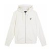 Lyle & Scott Classic Full Zip Regular Fit Long Sleeve Hoodie - Bright White