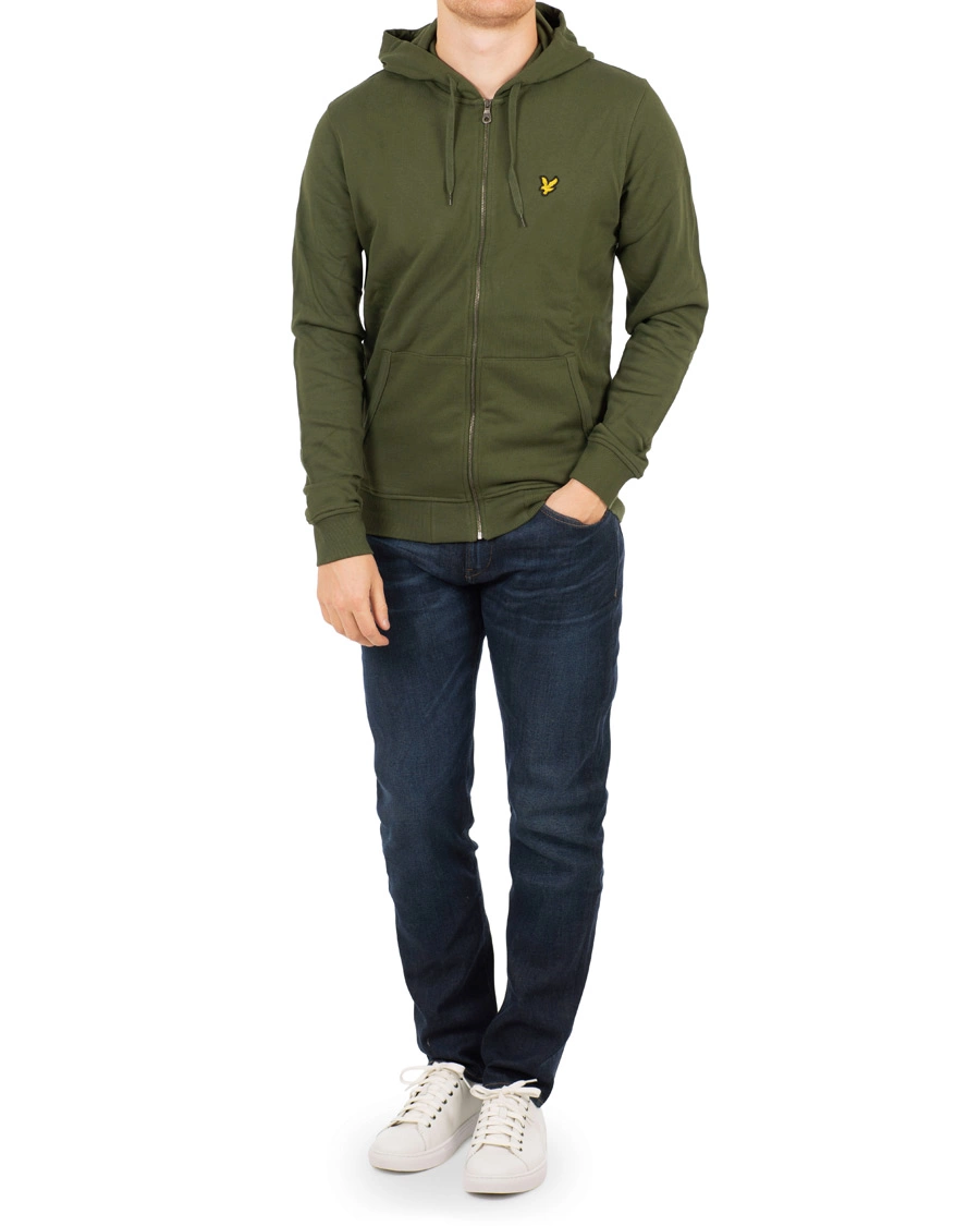 Lyle & Scott Classic Full Zip Regular Fit Long Sleeve Hoodie - Lichen Green