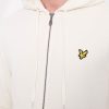 Lyle & Scott Classic Full Zip Regular Fit Long Sleeve Hoodie - Seashell White