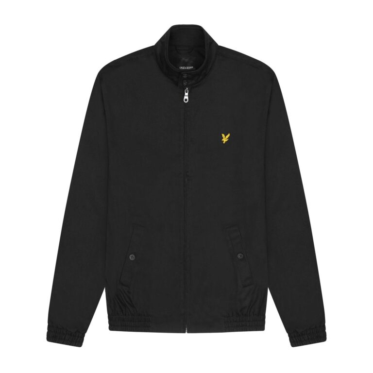 Lyle & Scott Classic Harrington Regular Fit Long Sleeve Jacket - Jet Black