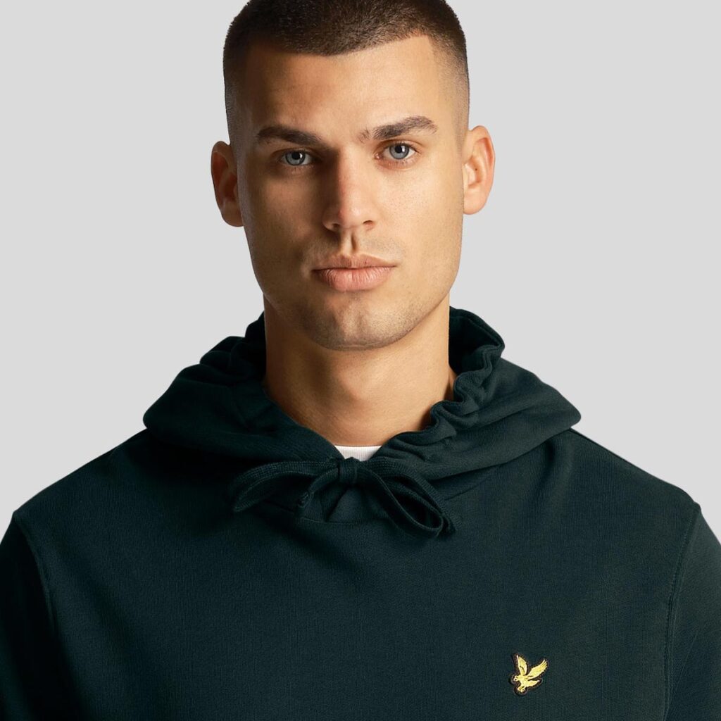 Lyle & Scott Classic Pullover Regular Fit Long Sleeve Hoodie - Dark Green