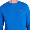 Lyle & Scott Classic Regular Fit Long Sleeve Crewneck Sweatshirt - Bright Cobalt