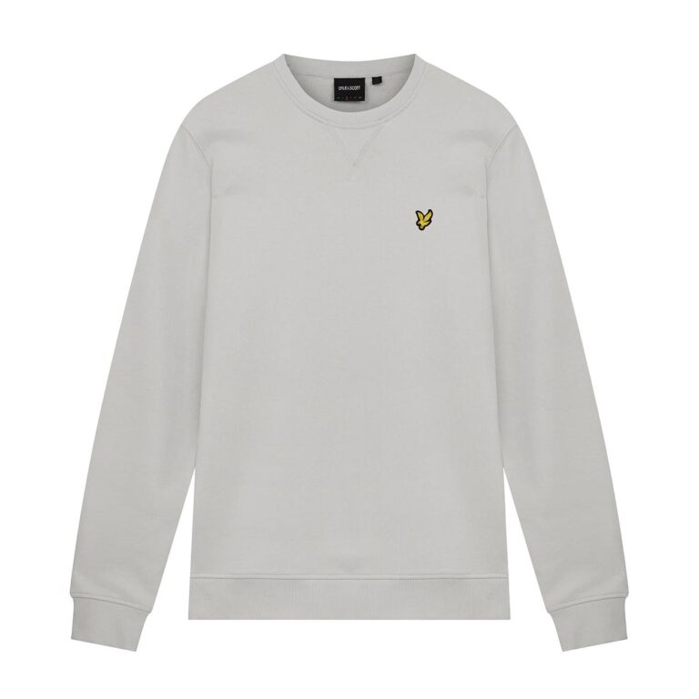 Lyle & Scott Classic Regular Fit Long Sleeve Crewneck Sweatshirt - Light Mist