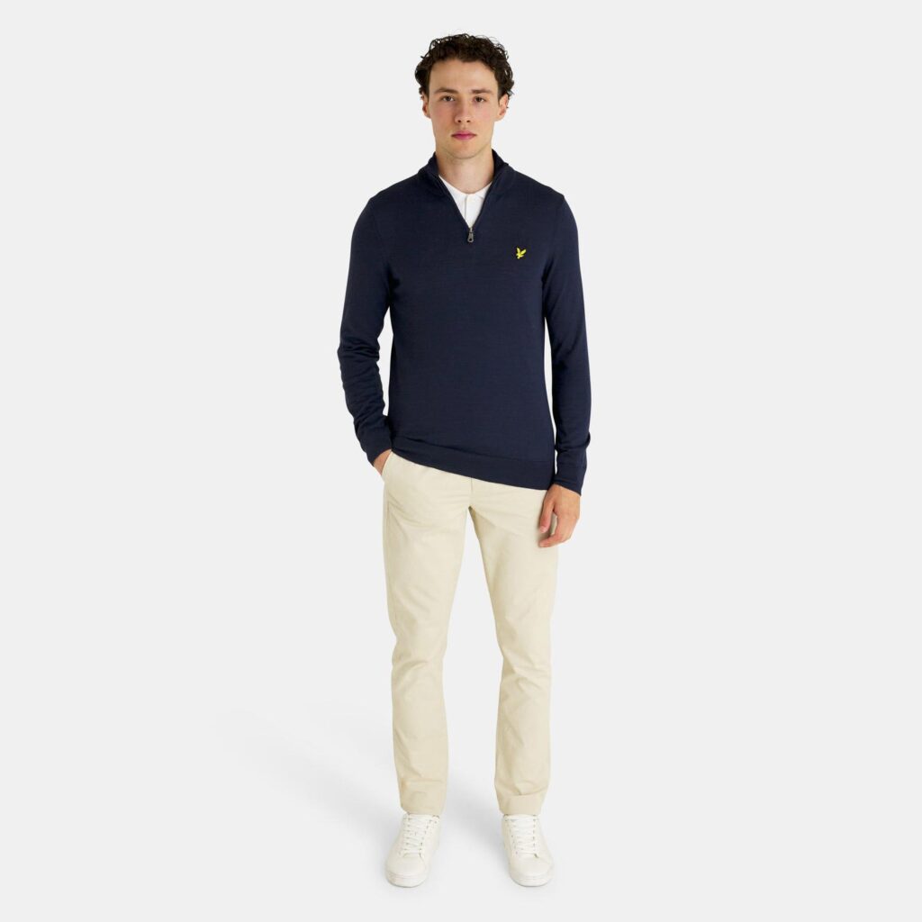 Lyle & Scott Classic Regular Fit Long Sleeve Polo Shirt - White
