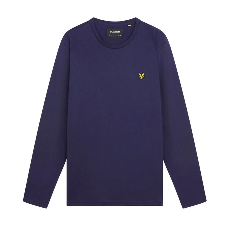 Lyle & Scott Classic Regular Fit Long Sleeve T-Shirt - Navy Blue