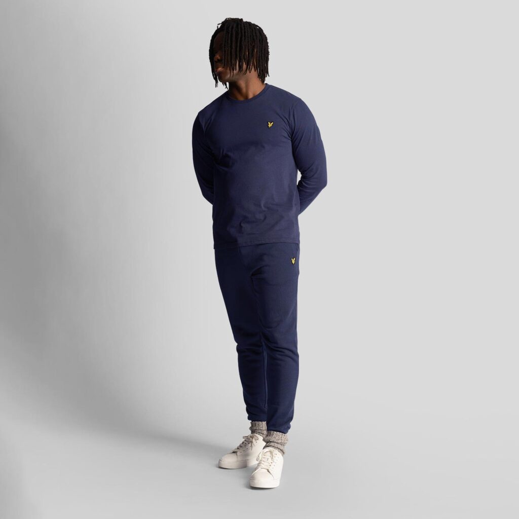 Lyle & Scott Classic Regular Fit Long Sleeve T-Shirt - Navy Blue