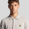 Lyle & Scott Classic Regular Fit Short Sleeve Polo Shirt - Light Grey Marl