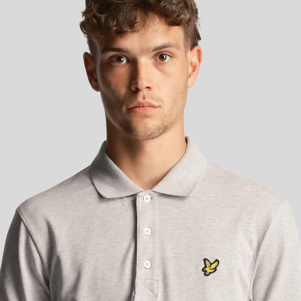 Lyle & Scott Classic Regular Fit Short Sleeve Polo Shirt - Light Grey Marl