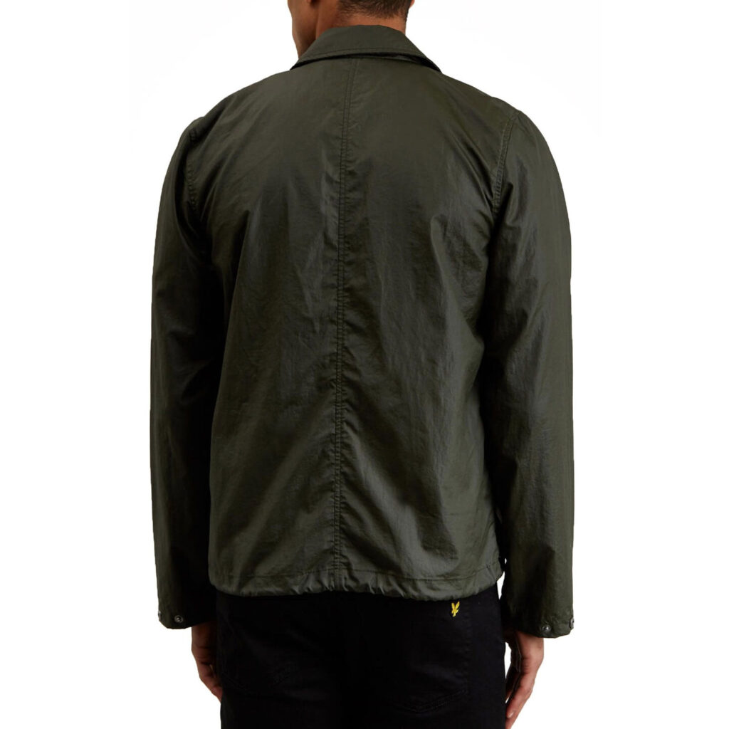Lyle & Scott Coach Collar Regular Fit Long Sleeve Jacket - Dark Sage