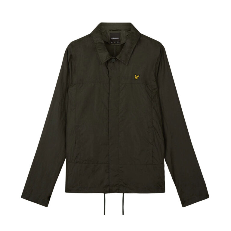 Lyle & Scott Coach Collar Regular Fit Long Sleeve Jacket - Dark Sage