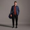 Lyle & Scott Earth Print Regular Fit Long Sleeve Overshirt - Dark Navy
