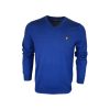 Lyle & Scott Lightweight V Neck Regular Fit Long Sleeve Knit - Saltire Blue