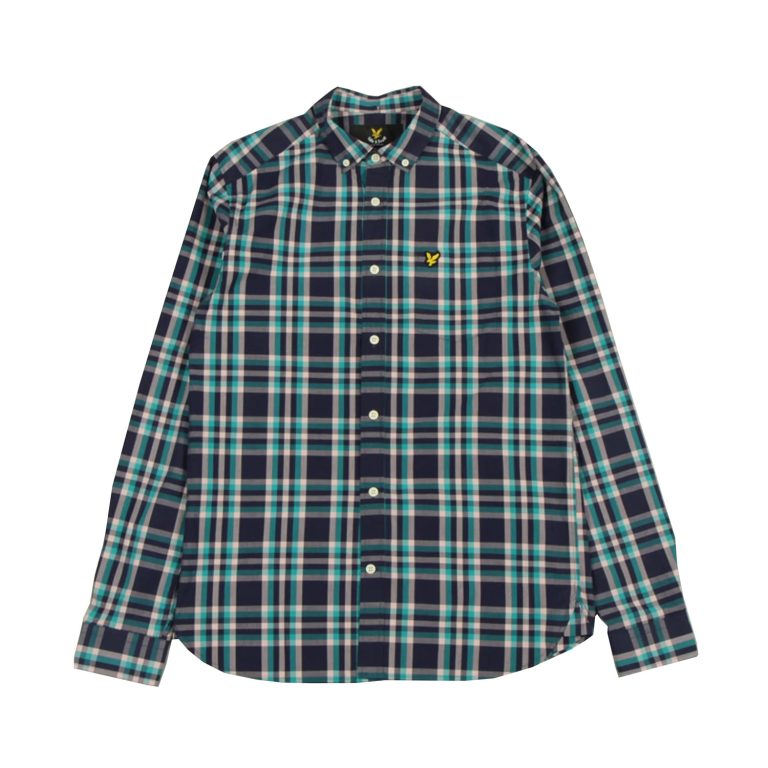 Lyle & Scott Long Sleeve Check Shirt - Navy
