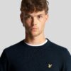 Lyle & Scott Merino Lightweight Regular Fit Long Sleeve Sweatshirt - Dark Navy