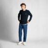 Lyle & Scott Merino Lightweight Regular Fit Long Sleeve Sweatshirt - Dark Navy