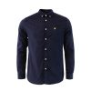 Lyle & Scott Mini Cord Regular Fit Long Sleeve Shirt - Navy