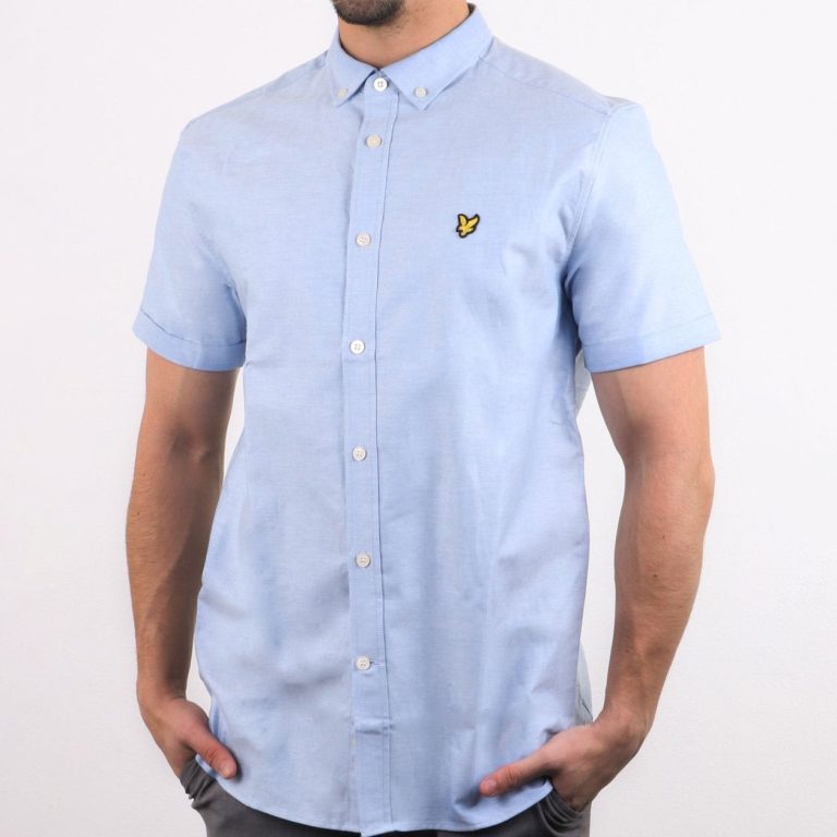 Lyle & Scott Oxford Short Sleeve Shirt - Riviera