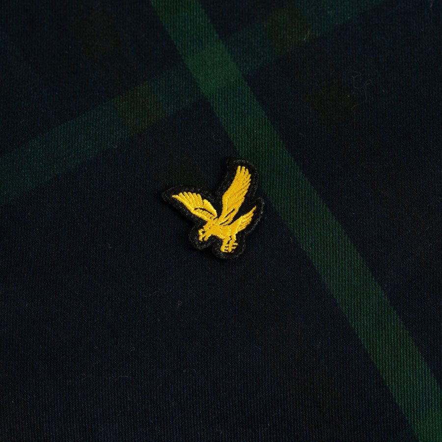 Lyle & Scott Tartan Regular Fit Long Sleeve Jacket - Navy Check