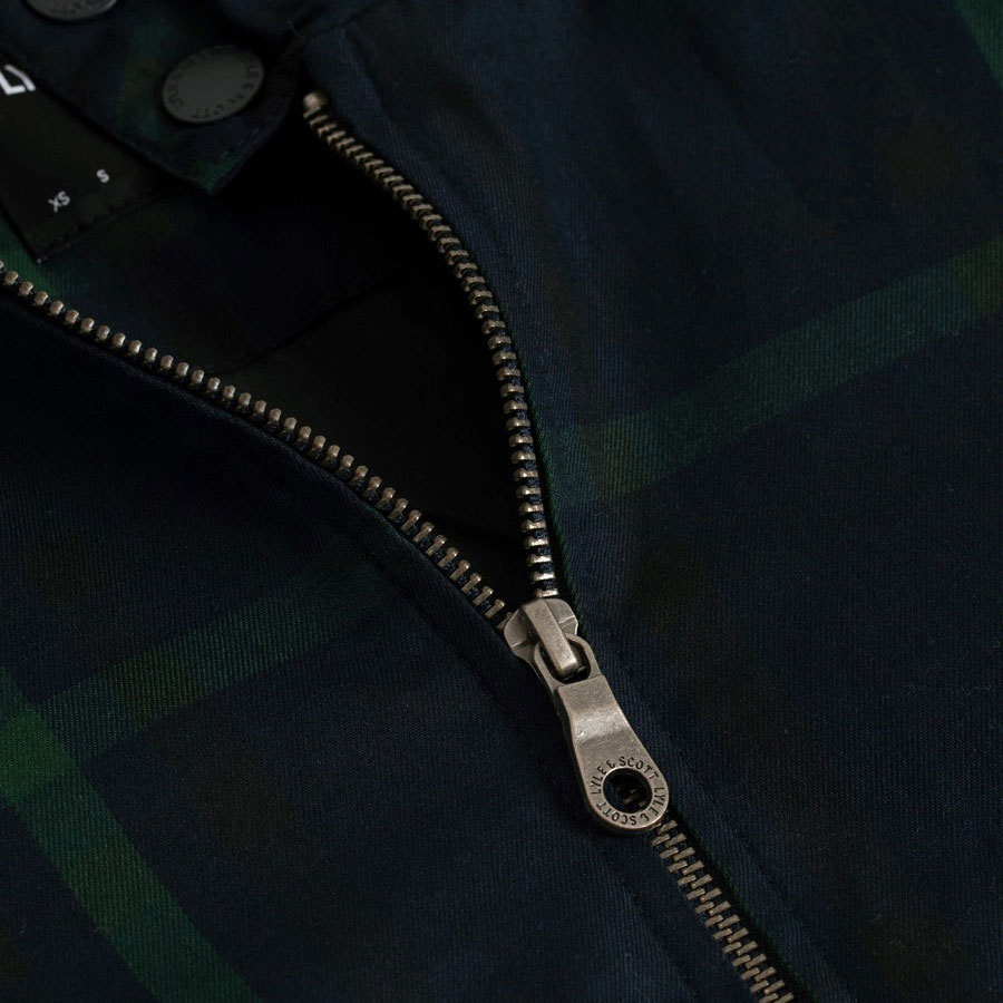 Lyle & Scott Tartan Regular Fit Long Sleeve Jacket - Navy Check