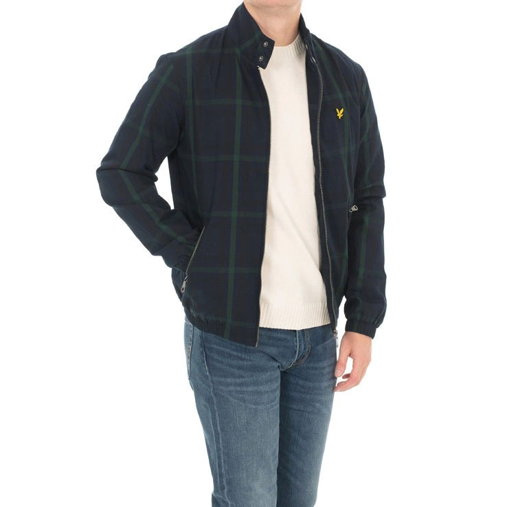 Lyle & Scott Tartan Regular Fit Long Sleeve Jacket - Navy Check