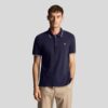 Lyle & Scott Tipped Regular Fit Short Sleeve Polo Shirt - Navy/White