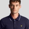 Lyle & Scott Tipped Regular Fit Short Sleeve Polo Shirt - Navy/White