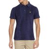 Lyle & Scott Towelling Regular Fit Short Sleeve Polo Shirt - Navy