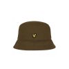 Lyle & Scott Twill Bucket Hat - Olive green