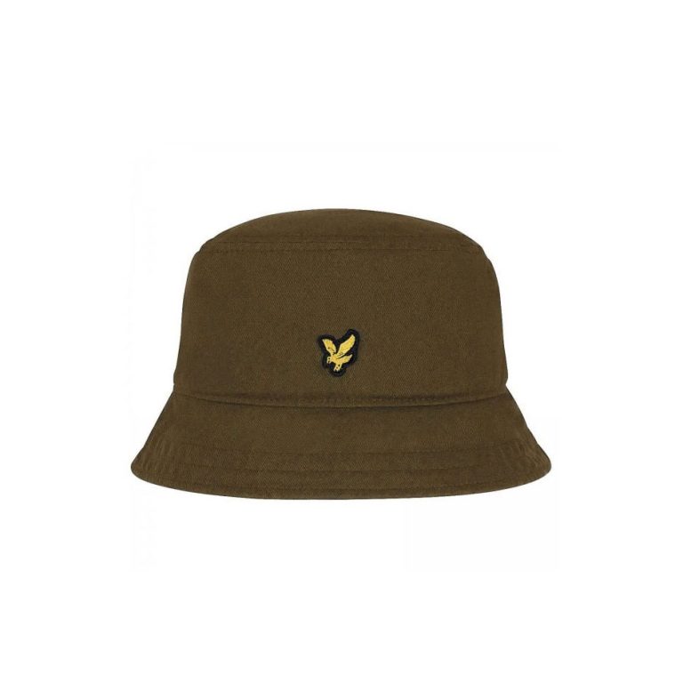 Lyle & Scott Twill Bucket Hat - Olive green