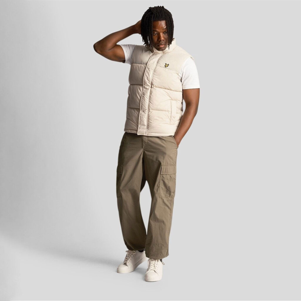 Lyle & Scott Wadded Regular Fit Gilet - Light Mist
