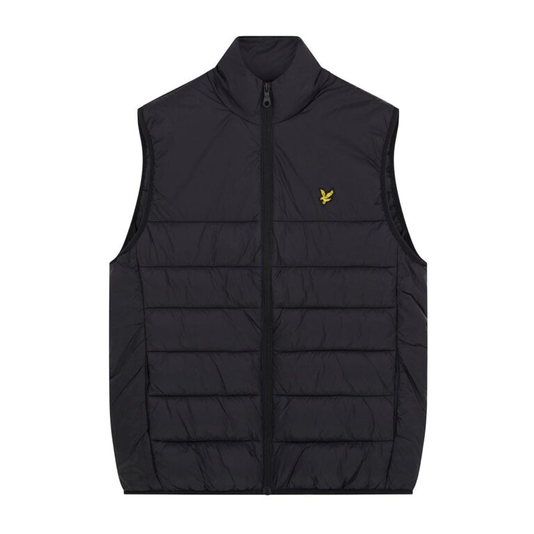 Lyle & Scott Waded Regular Fit Gilet - Jet Black