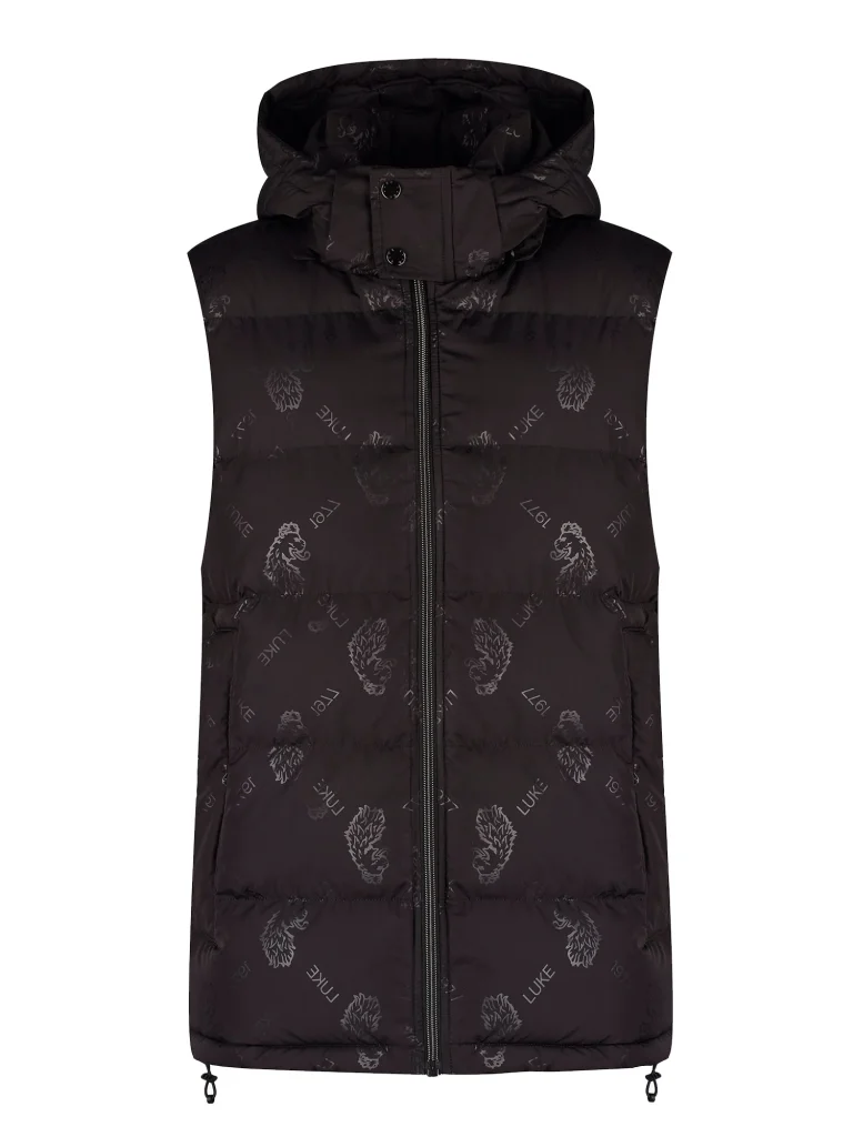 Luke Egrit Premium Padded Hooded Gilit - Black Black