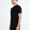 Luke Lineker Classic Overprint T-Shirt - Black Charcoal