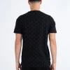 Luke Lineker Classic Overprint T-Shirt - Black Charcoal