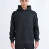 Luke Lotus Relaxed Fit Premium Hoodie - Marl Charcoal