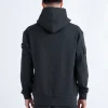 Luke Lotus Relaxed Fit Premium Hoodie - Marl Charcoal