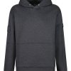 Luke Lotus Relaxed Fit Premium Hoodie - Marl Charcoal