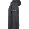 Luke Lotus Relaxed Fit Premium Hoodie - Marl Charcoal