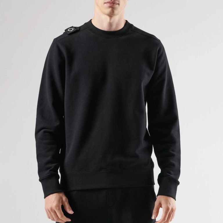 MA.STRUM Core Regular Fit Long Sleeve Sweatshirt - Jet Black