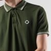 MA.STRUM Double Tipped Regular Fit Short Sleeve Polo Shirt - Oil Slick