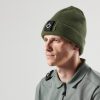 MA.STRUM Label Knit Beanie - Oil Slick