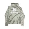 Money Bleach Tiedye Regular Fit Long Sleeve Hoodie - Castle Grey/Green