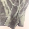Money Bleach Tiedye Regular Fit Long Sleeve Hoodie - Castle Grey/Green